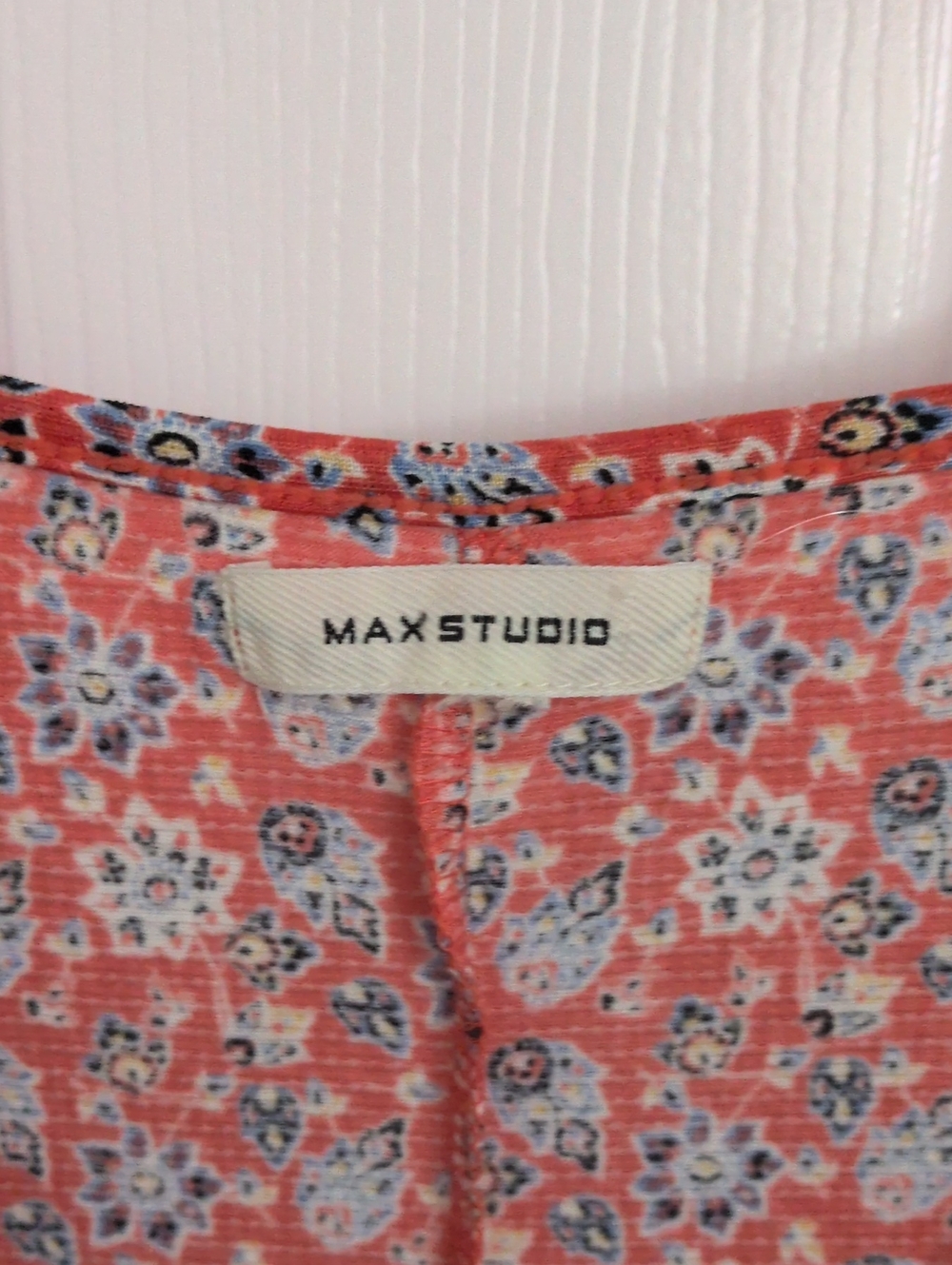 Max Studio Coral Floral Tiered Dress - Picture 2 of 6